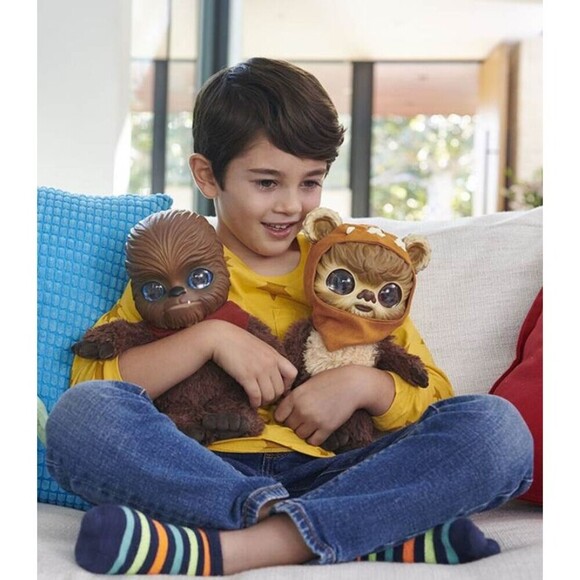 Lot of 2 Mattel 2001 Stars Wars Galactic Pals Wookie & Grogu Plush Toys - Picture 3 of 11